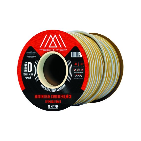 Уплотнитель двойной D 12*14мм TECH-TOP  53932