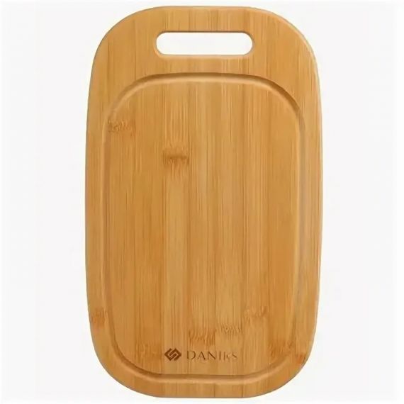 Доска разделочная бамбуковая 39*24см c ручкой H-2165L