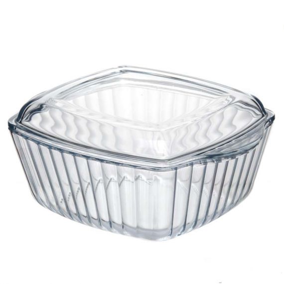 Форма жаропрочная квадратная 2.6л с крышкой "Borcam" 59049