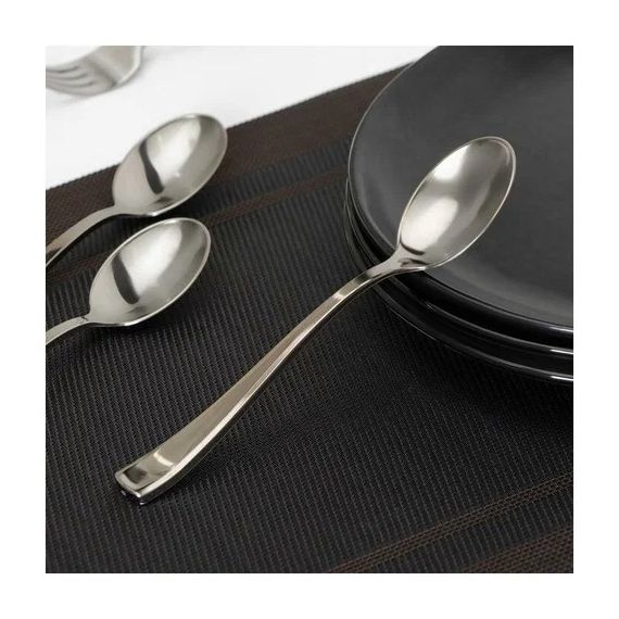 Ложка столовая одноразовая, 17,5 см, цвет серебристый  6910460, изображение 2