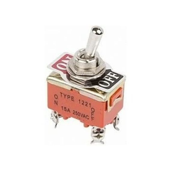 Тумблер 250V 15A (4с) двухполюсн. REXANT