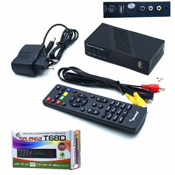 Цифровая приставка DVB-T2 Selenga T68D HD68D, изображение 2