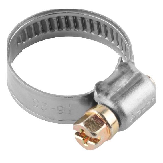 Хомут нерж.сталь 16-25мм ЗУБР 1шт.  37820-16-25-200