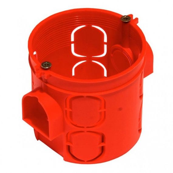Коробка монтажная (подрозетник) для бетона d64*62мм КУ1104  08503/121753 красная 80_0510с