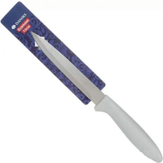 Нож кухонный Daniks Эконом универсальный нерж 13 см. пласт рукоятка арт. YW-A054-UT/ 239330