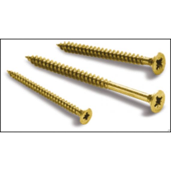 Саморезы Потай по дереву желтые 5*120