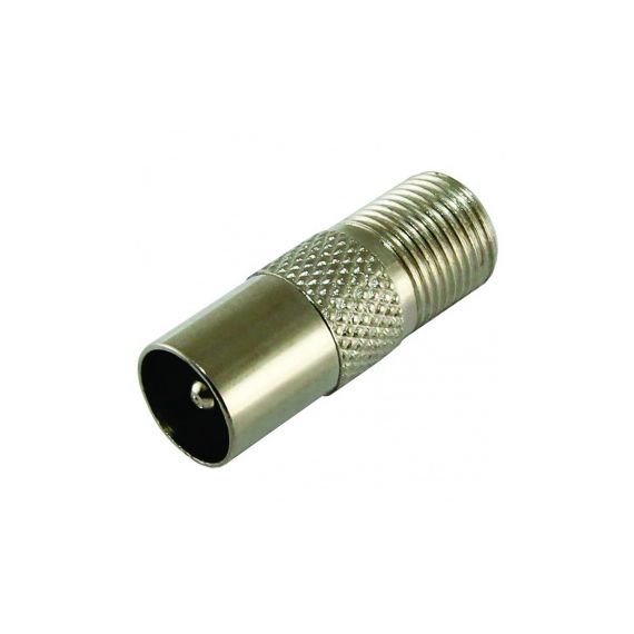 Переходник гнездо "F"-штекер антенный