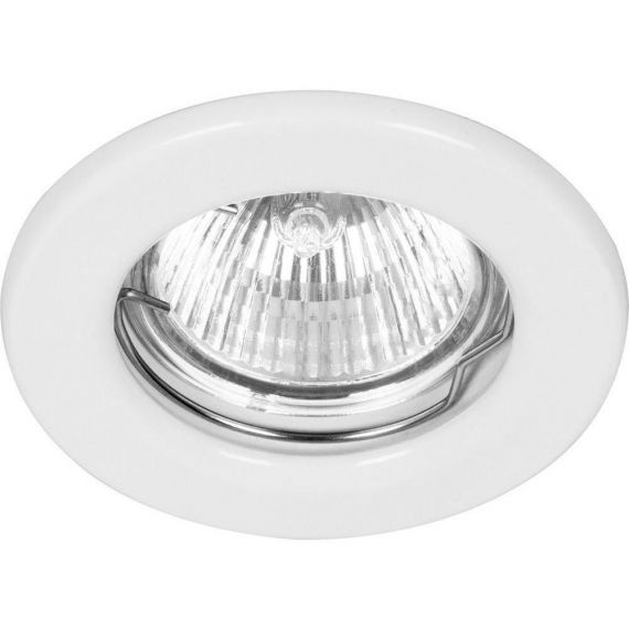 Светильник FERON ИВО-50w 12в, G5.3, белый 15109