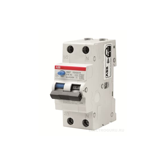 Автомат дифференциальный ABB DSH201R AC C 1Р+N 25А 30мА 4,5кА (2CSR245072R1254)