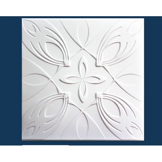 Плита потол. СОЛИД агат бел. 50*50см С2052