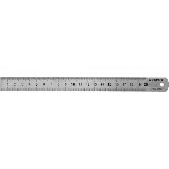 Линейка STAYER ПРОФИ 0,2м из нерж.стали  3427-020_z01