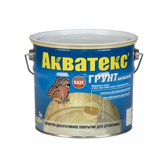Акватекс Грунт-антисепт. 2,7л бесцвет.
