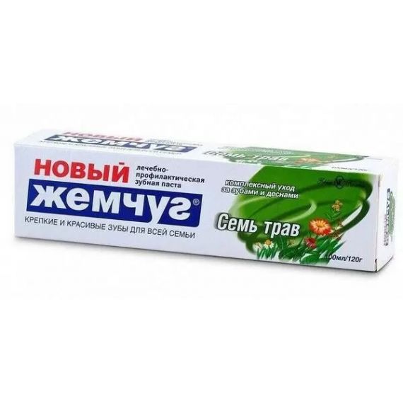Зубная паста НОВЫЙ ЖЕМЧУГ 7 трав 100мл