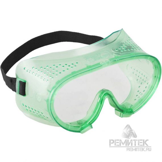 Защитные очки ЗУБР мастер 3 закрытого типа с прямой вентиляцией 11027, изображение 2