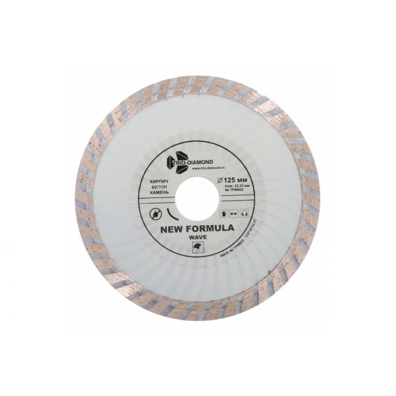 Диск алмазный 125*22,23мм турбо-волна TPW602 TRIO-DIAMOND