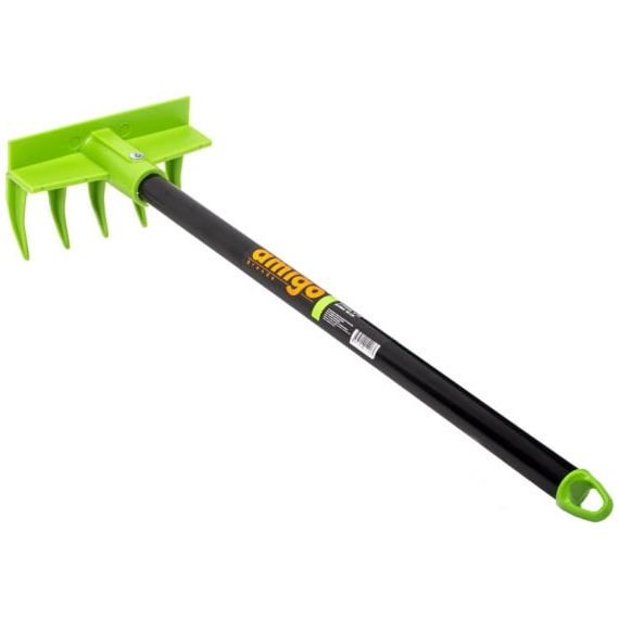 Грабли пластиковые мини AMIGO 5 зубьев,14см,длина-55см  77160