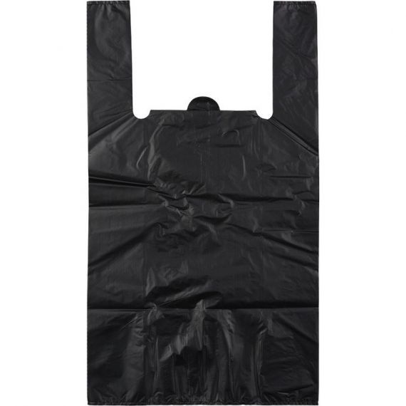 Пакет МАЙКА  прочный черный (без рисунка)