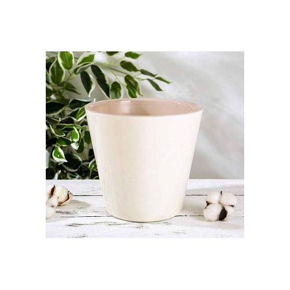 Горшок для цветов InGreen London D125 1л Сливочный  ING1552СЛ