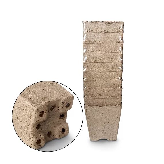 Торфяные горшочки 95*95 квадрат  24057