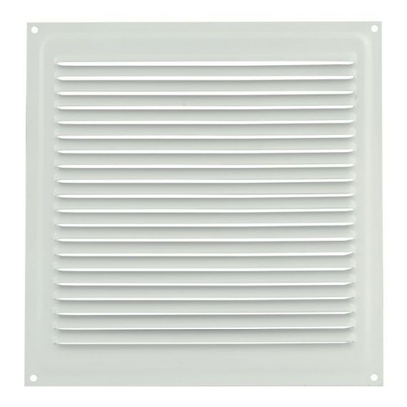 Решетка с сеткой 200х200 белый  2183