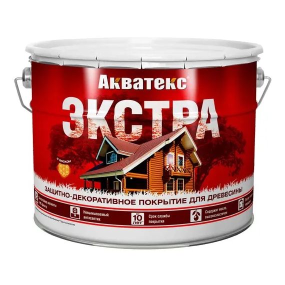 Акватекс-Экстра 9л красное дерево