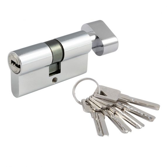 Механизм цилиндровый СТ ЛПВ-60 (30-30) хром 20527