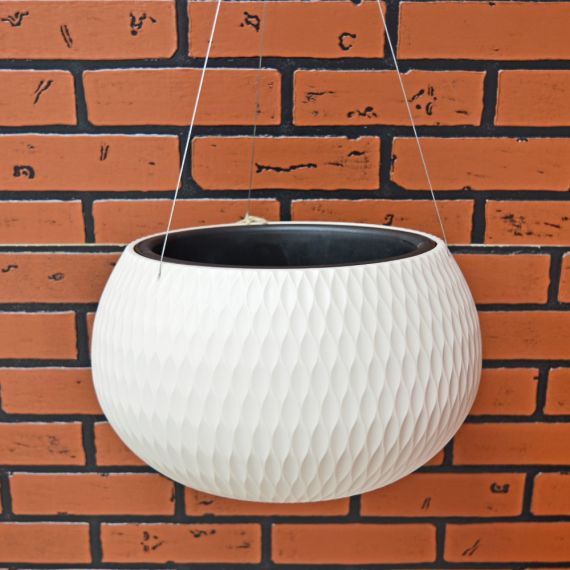 Кашпо подвесное Жемчужина 7л беж М8725