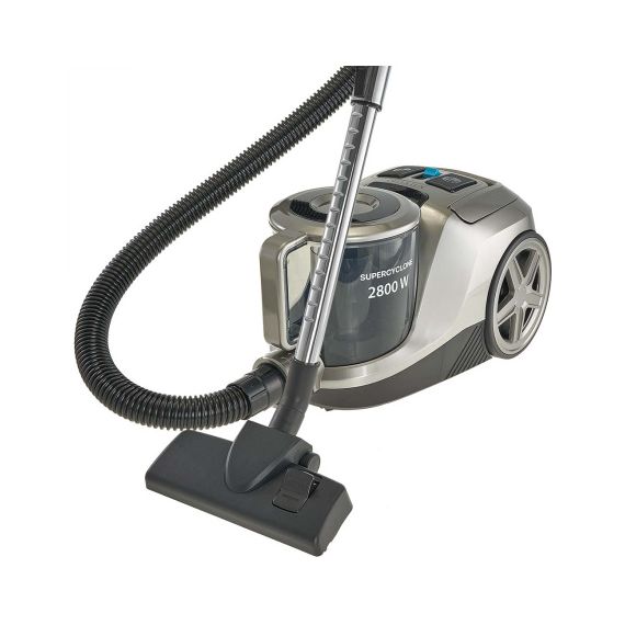 Пылесос Delta Lux DE-3504 серебряный, супер-циклон, 2800Вт