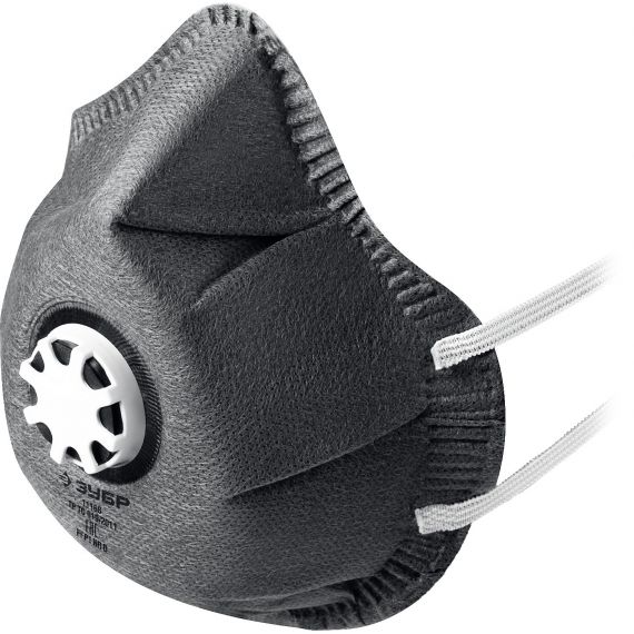 Полумаска ЗУБР ФГ-80 коническая с угольным слоем 11168