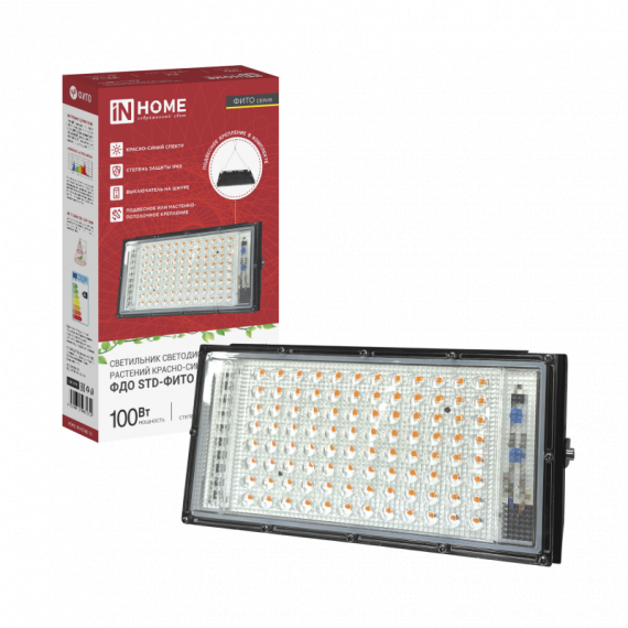 Прожектор светодиод ФДО STD-ФИТО красно-синий спектр 100Вт IP65  5052