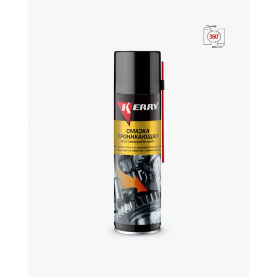 Смазка проникающая KERRY KR-943 335мл аэрозоль, изображение 3
