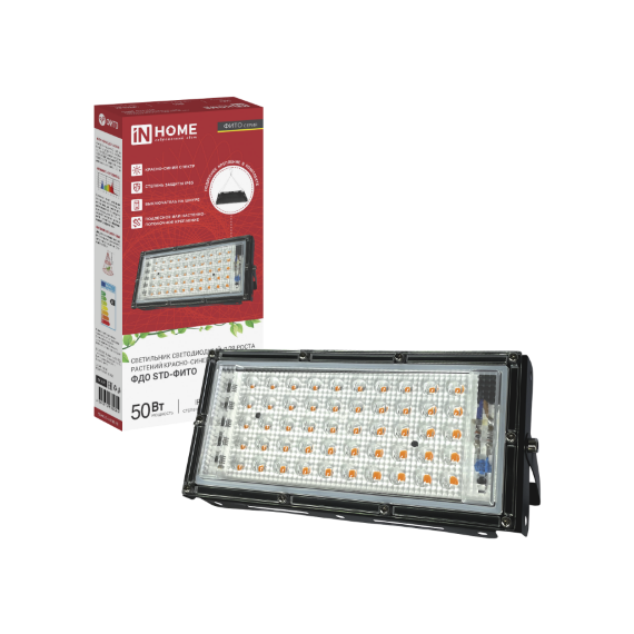 Прожектор светодиод ФДО STD-ФИТО красно-синий спектр 50Вт IP65  5045