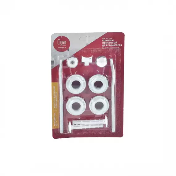 Комплект монтажный 1/2" для радиаторов 11 предметов (в блистере) Ogint А015-15/ 117-6589, изображение 3