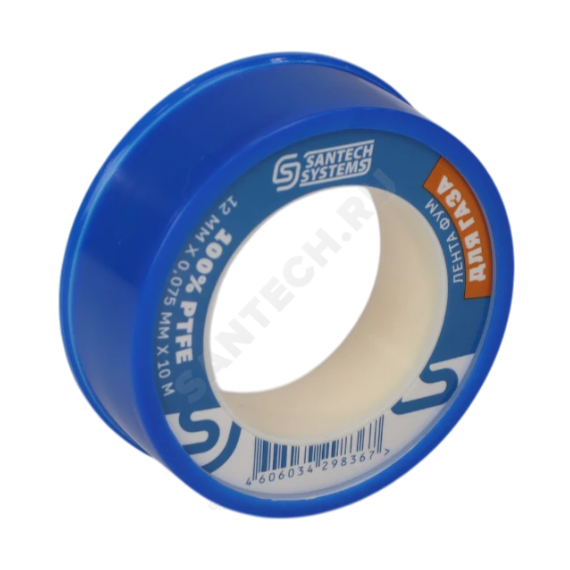 ФУМ-лента (газ) PTFE FU20 12ммх0,075ммх10м 108-1455