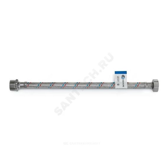 Подводка гибкая для воды М1/2"-Н1/2" нерж 0,8м AQUALINE 04820