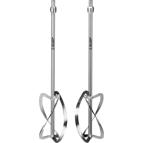 Комплект насадок-миксеров "сверху-вниз" ЗУБР МНЛ-2-220 2шт для легких растворов