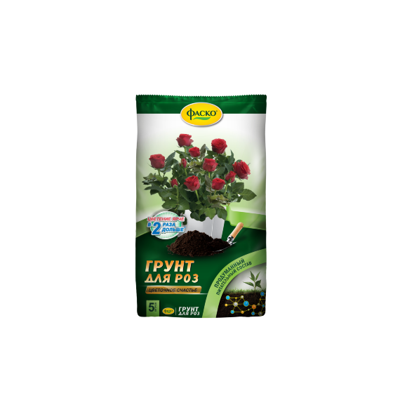 Грунт Цветочное счастье для роз 5л  Фаско 71623