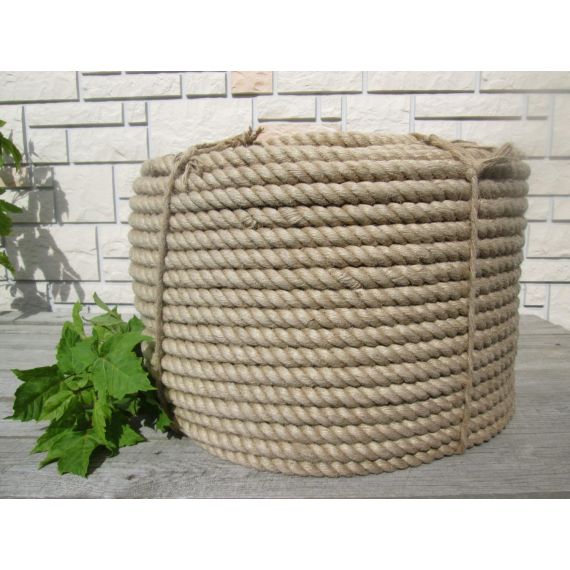 Верёвка джутовая крученая ø24