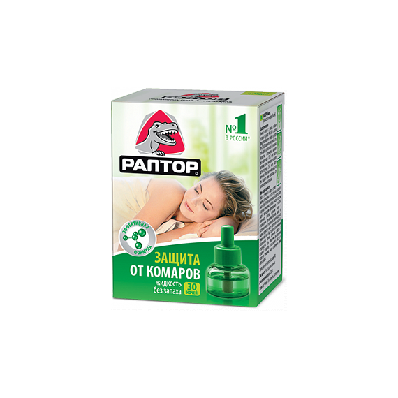 Жидкость РАПТОР от комаров 30 ночей
