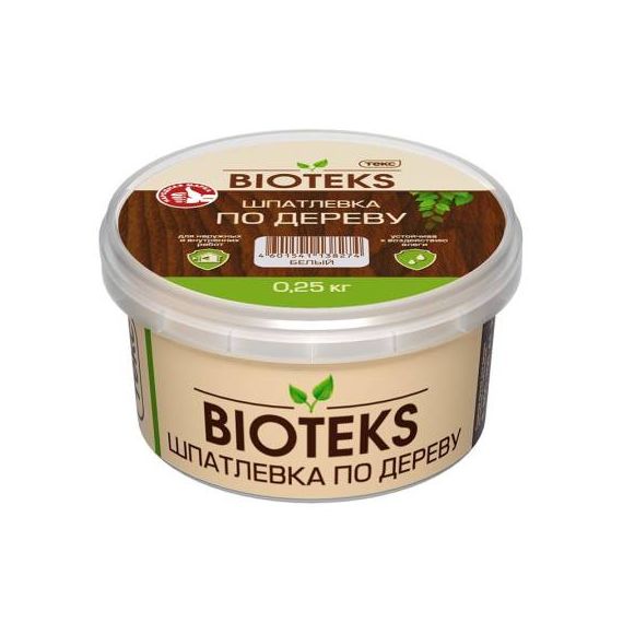Шпатлевка по дереву "BIOTEKS"/ "ПРОФИ" белая 0,75кг 20066
