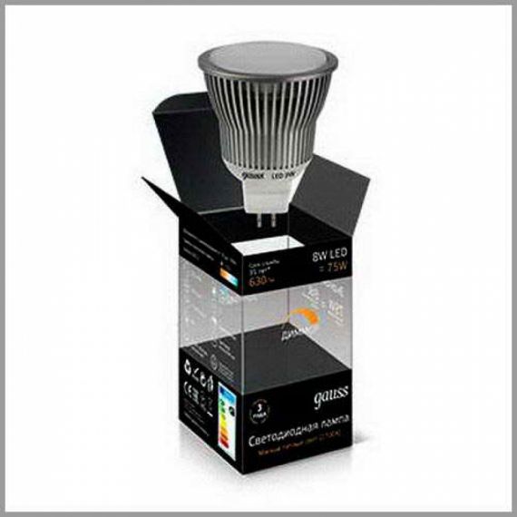 Лампа Gauss LED MR16 8W GU5.3  4100K EB101105208
