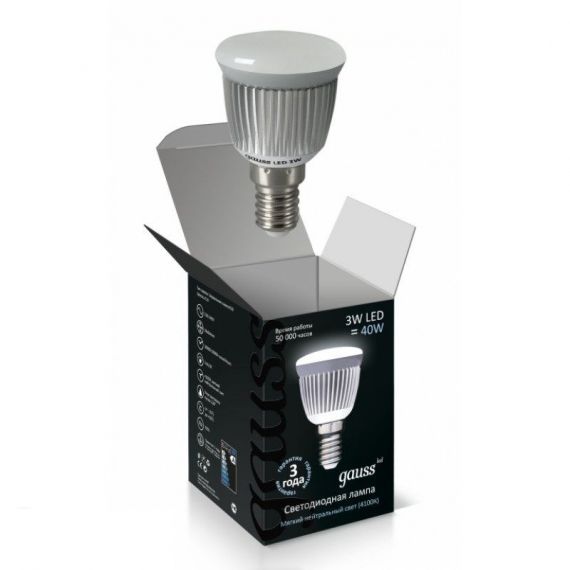Gauss Лампа LED R39 3W 4100K Е14