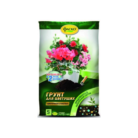 Грунт Цветочное счастье для цветущих 5л Фаско 71622