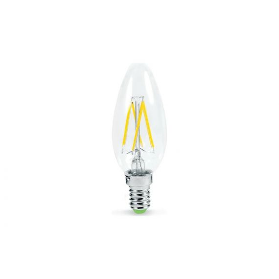 Лампа светодиодная LED-СВЕЧА-deco 9Вт 230В Е14 4000К 810Лм прозрачная IN HOME 6206