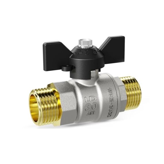 Кран шаровой латунный LD Pride 47.15.H-H-Б Ду-15 Ру 4 109-0596