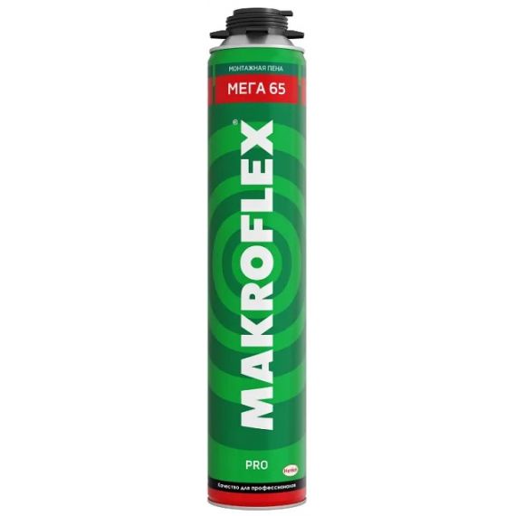 Пена монтажная MAKROFLEX МЕГА 65 ПРОФИ всесезонная 850мл (12)  279980