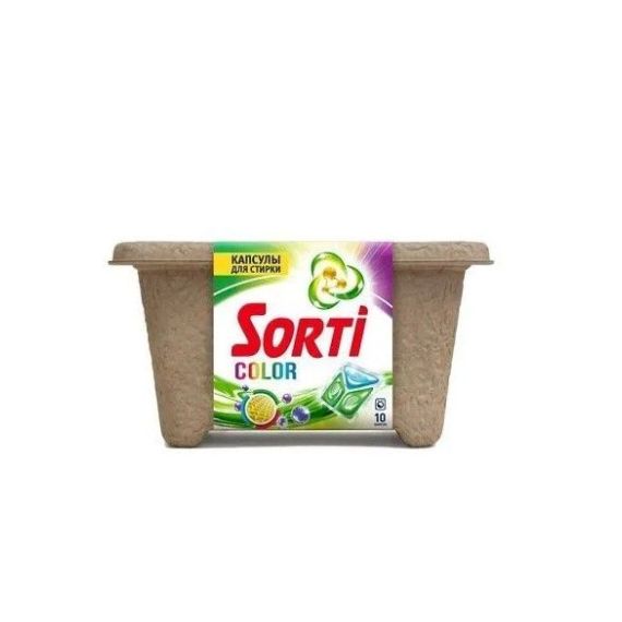 Капсулы для стирки Sorti колор 10 шт 93822