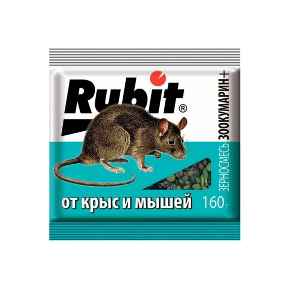 Зоокумарин Рубит+ гранулы 160г зерновая смесь  342004