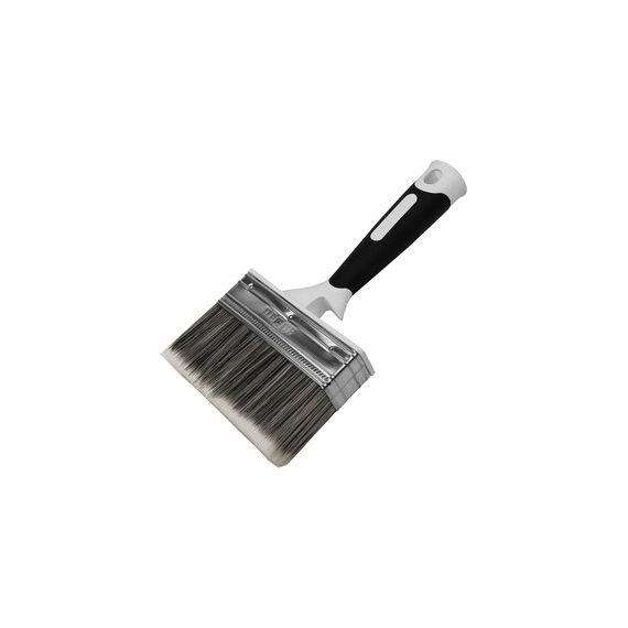 Кисть DECOR black white premium 100x25 мм, серебристая щетина, двухкомпонентная ручка 860-105