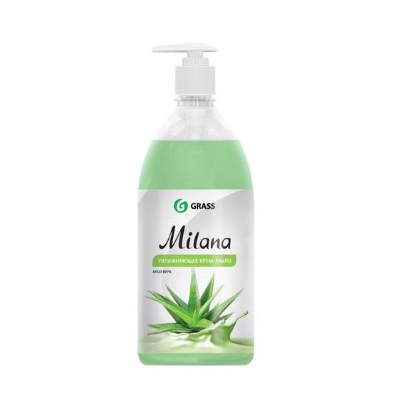 Крем-мыло MILANA жидкое (алоэ вера) 1,0л GRASS 49815